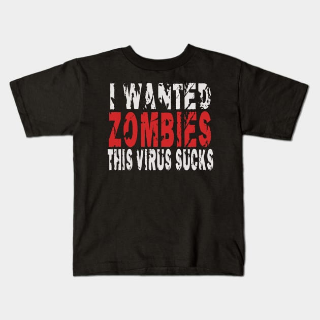 Zombie Virus Kids T-Shirt by Jackys Design Room